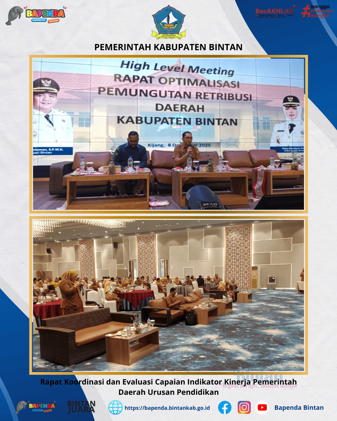 Rapat Koordinasi dan Evaluasi Capaian Indikator Kinerja Pemerintah Daerah